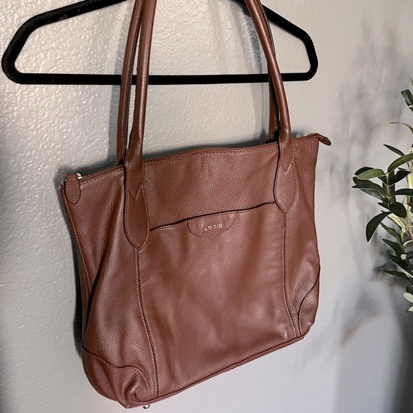 Lodis Designer Tote Bag With Suitcase Attachment Pocket - Picture 2 of 12